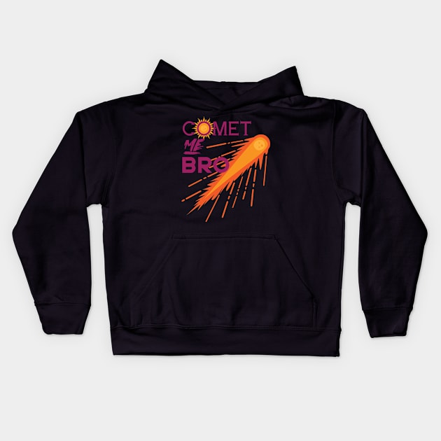 Comet Me Bro Space Kids Hoodie by GDLife